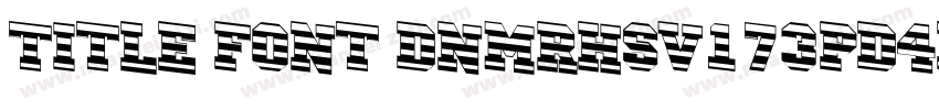 title font DNMrHsV173Pd4pgy字体转换